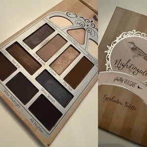 Pretty Vulgar Nightingale Eyeshadow Palette - Cream, Brown, Gold, Silver, Black